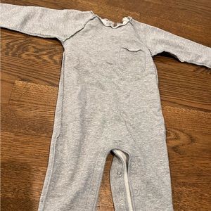Monica and Andy 3-6 month gray sweatshirt one piece